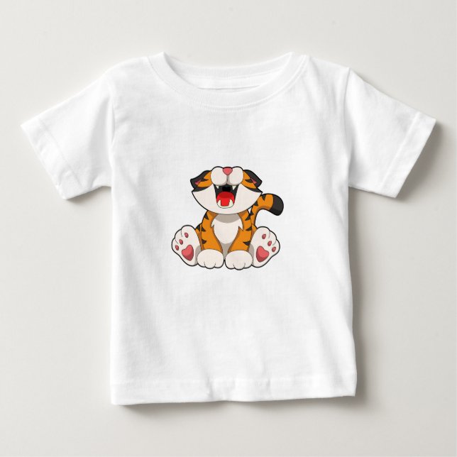 Roaring tiger baby T-Shirt (Front)