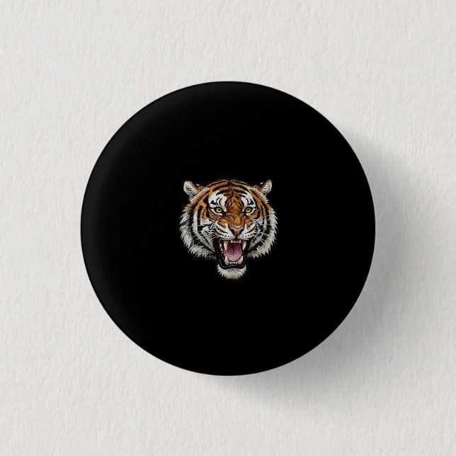 Roaring Tiger Button (Front)