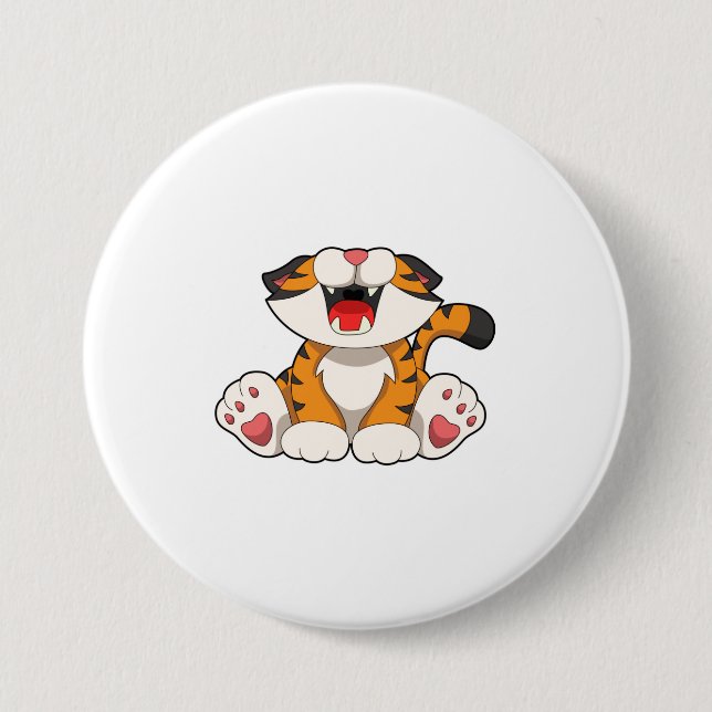 Roaring tiger button (Front)
