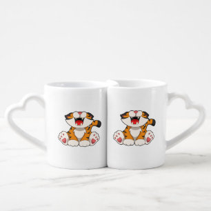 Roaring tiger coffee mug set
