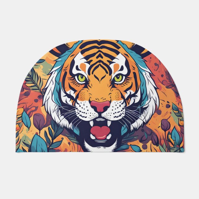 Roaring tiger doormat (Front)
