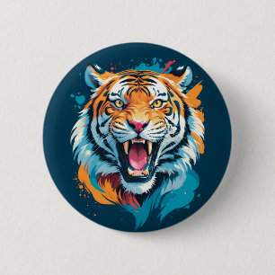 Roaring Tiger Face Button