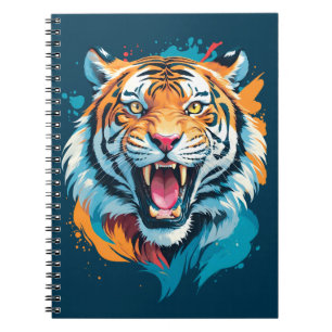 Roaring Tiger Face Notebook