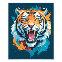 Roaring Tiger Face