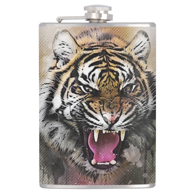 Roaring Tiger Flask (Front)