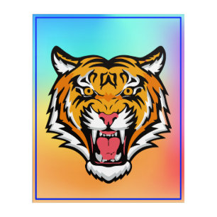 Roaring Tiger Head-25818 Acrylic Print
