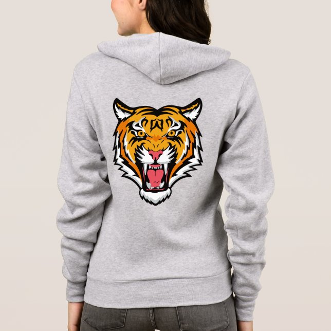 Roaring Tiger Head-25818 Hoodie (Back)