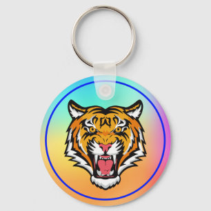 Roaring Tiger Head-25818 Keychain