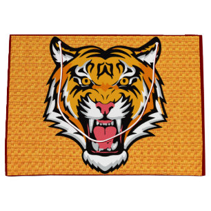 Roaring Tiger Head-25818 Large Gift Bag