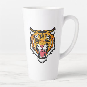 Roaring Tiger Head-25818 Latte Mug