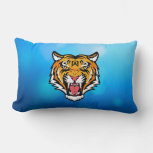 Roaring Tiger Head-25818 Lumbar Pillow