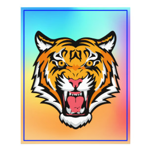 Roaring Tiger Head-25818 Photo Print