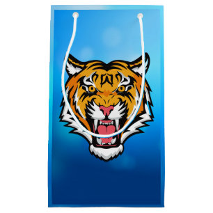 Roaring Tiger Head-25818 Small Gift Bag