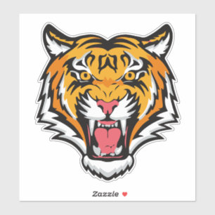 Roaring Tiger Head-25818 Sticker