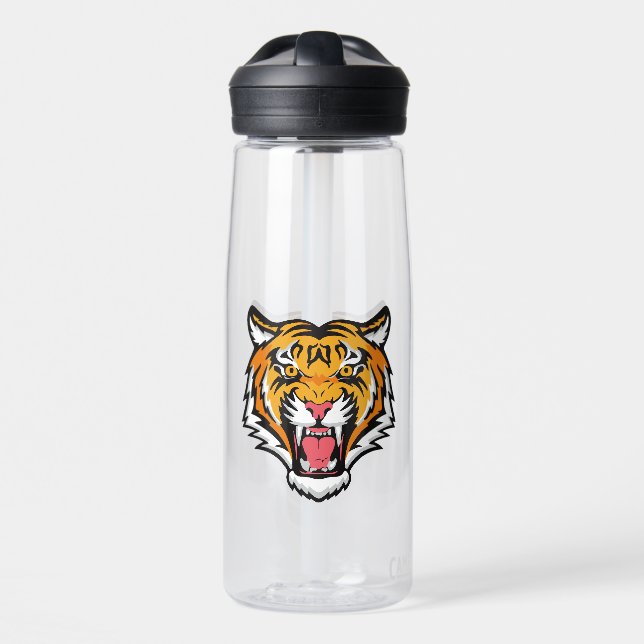 Roaring Tiger Head-25818 Water Bottle (Front)