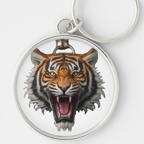 Roaring tiger keychain