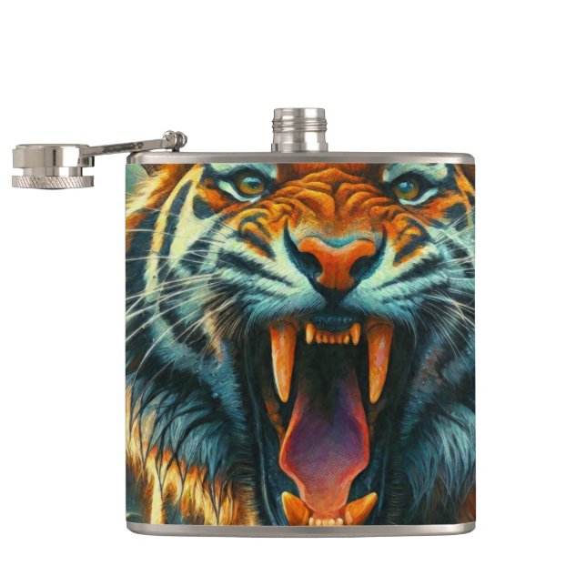 Roaring Tiger Moonlit Jungle Flask (Opened)