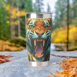 Roaring Tiger Moonlit Jungle Insulated Tumbler