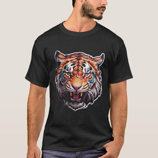Roaring tiger nice design T-Shirt (Front)