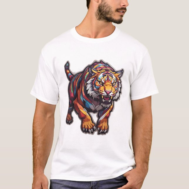 Roaring tiger nice design T-Shirt (Front)