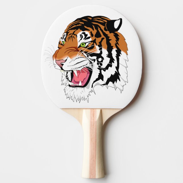 Roaring Tiger Ping-Pong Paddle (Front)