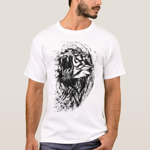 Roaring Tiger T_Shirt