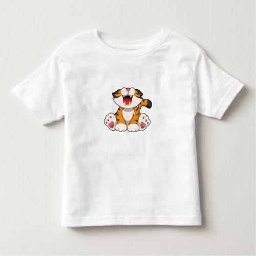 Roaring tiger toddler t_shirt