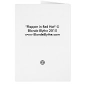 Roaring Twenties 1920s Flapper Girl in Red Hat (Back)