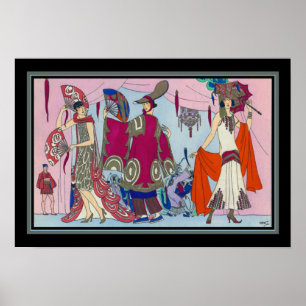 Roaring Twenties Art Deco Fashion Poster