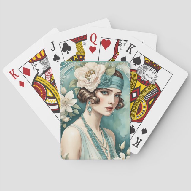 Roaring Twenties Art Deco Playing Cards (Back)