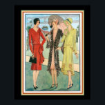 Roaring Twenties Deco Fashion Print 16 x 20<br><div class="desc">Elite Styles Art Deco 1920's Fashion Print</div>