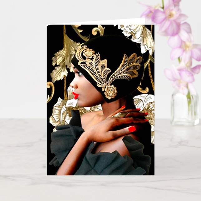 “Roaring Twenties Flapper Girl ” Card (Creator Uploaded)