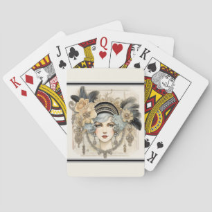 Roaring Twenties Flapper Poker Cards