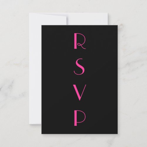 Roaring Twenties Fuchsia RSVP