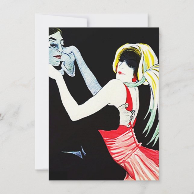 Roaring Twenties Gangster Party Flapper Invitation (Front)