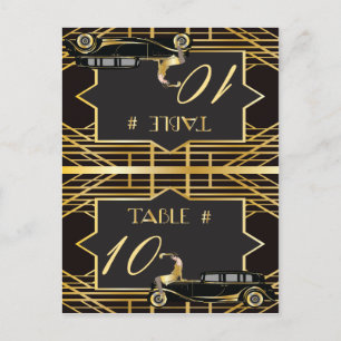 Roaring Twenties Gatsby Style Place Card