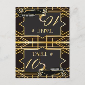 Roaring Twenties Gatsby Style Place Card by Wedding_Trends at Zazzle