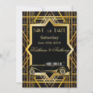 Roaring Twenties Gatsby Style Save the Date