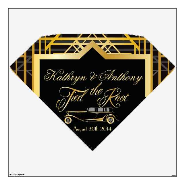 Roaring Twenties Gatsby Style Wall Decal Marquis (Front)
