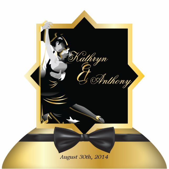 Roaring Twenties Gatsby Style Wedding Sculpture (Front)