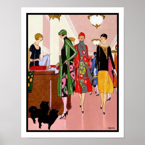 Roaring Twenties Ladies Fashion Poster