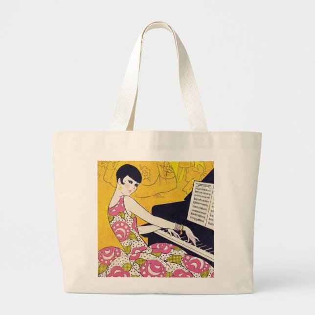 Roaring Twenties Large Tote Bag (Front)