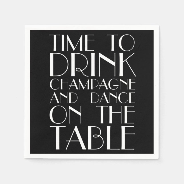 Roaring Twenties Napkin (Front)