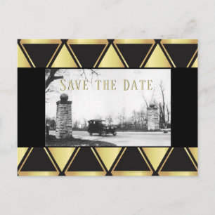Roaring Twenties Save the Date Announcement Postcard