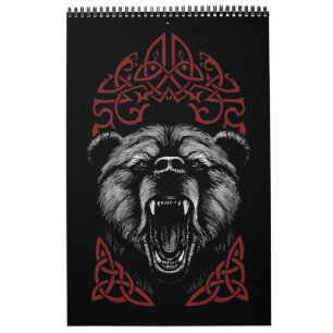Roaring Viking Bear Calendar
