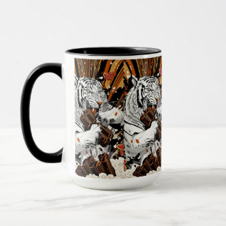 Roaring White Tiger – Bold Morning Energy Mug