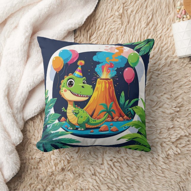 Roarsome Dino Throw Pillow (Blanket)