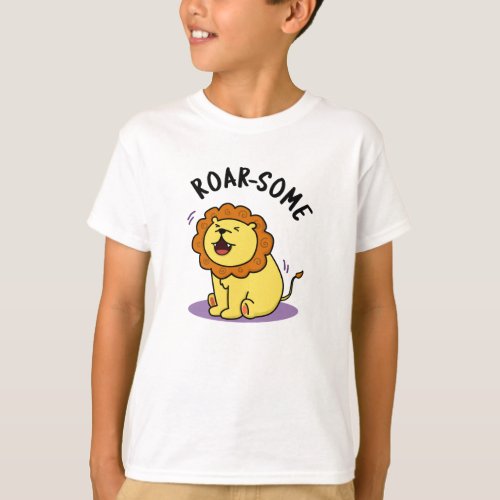 Roarsome Funny Roaring Lion Pun  T_Shirt