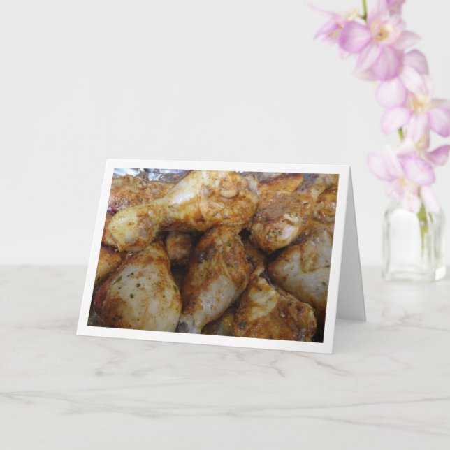 Roast Barbeque Chicken Card (Orchid)