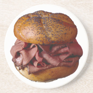 Roast Beef Sandwich Drink Coaster